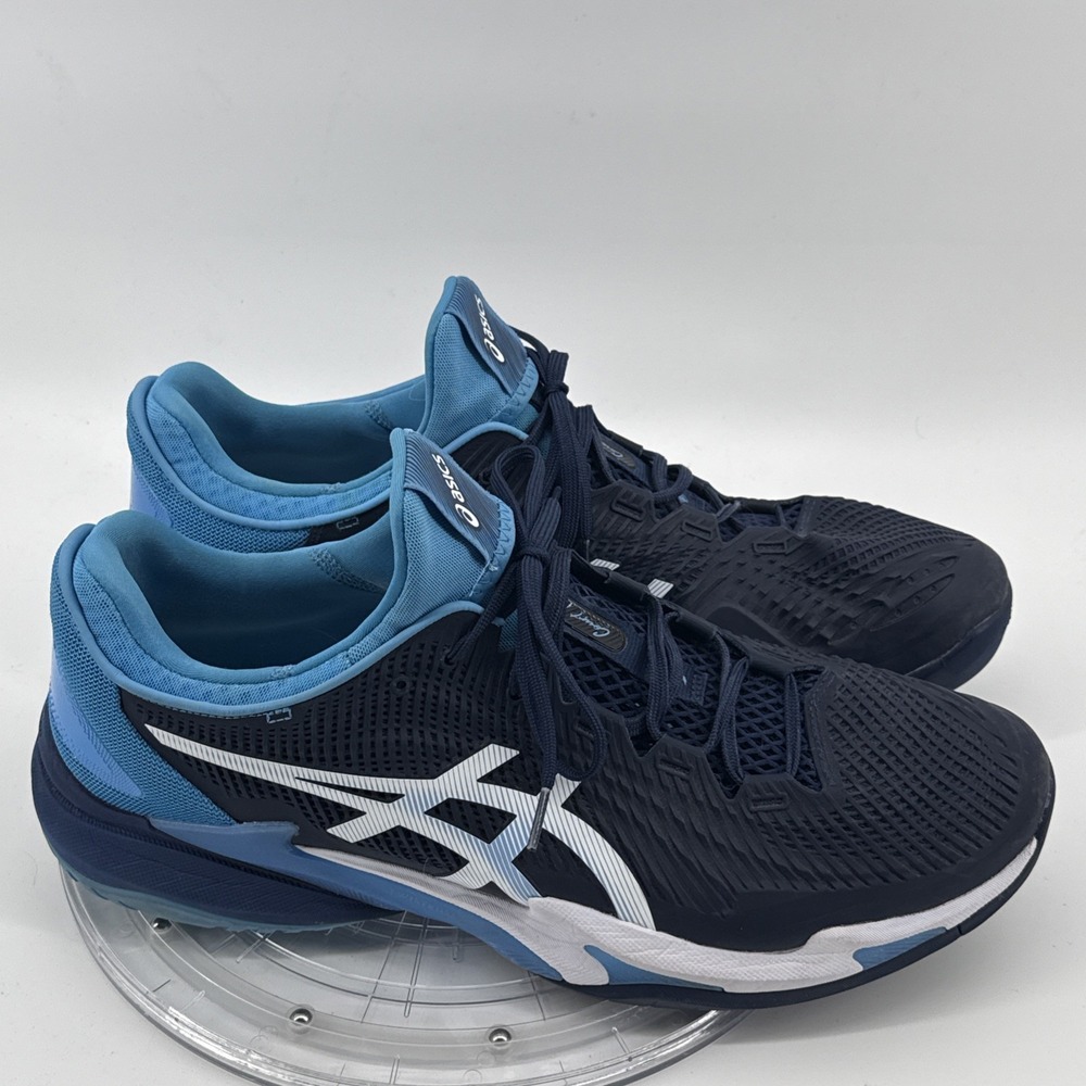 RARE Sz 15 - ASICS Court Ff 3 Novak Paris 1041A480-100 Men's Tennis Shoes